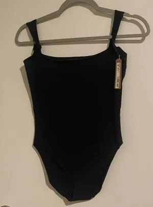 Skims Nwt Raw Edge Intimates Bodysuit Onyx L thumbnail 1