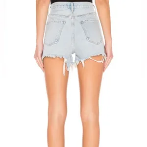Agolde Dee Short in Digit Button Fly Distressed Hem Denim Jean Shorts Size 26 thumbnail 4