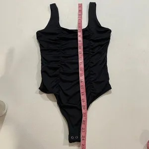 Abercrombie & Fitch Soft Collection Ruched Black Bodysuit Size XS thumbnail 5