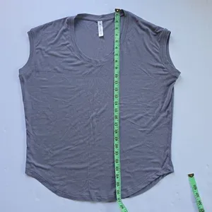 Athleta‎ Cloudlight Rib Stratus Tee Lavender Purple Sleeveless Ribbed Women's S thumbnail 7