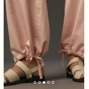 ANTHROPOLOGIE Pilcro Satin Cargo Parachute Pants Pink Combo Size 31 NEW thumbnail 8