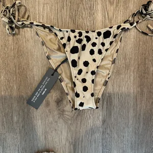 triangl swimwear Beige & Black Animal Spot Tie Bikini Set thumbnail 3