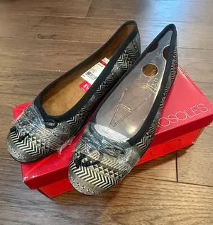 Aerosoles Teashop Ballet Flat, Black Tan Combo Size 8.5 - C50-002 thumbnail 1
