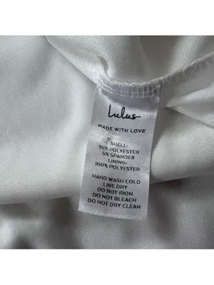 Lulus Last Love Song White Tie-Waist Short Dress Juniors Size Large thumbnail 13