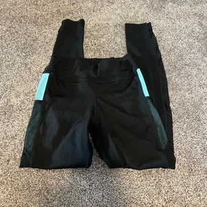 POP Fit Black and Blue Leggings for Versatile Style thumbnail 2