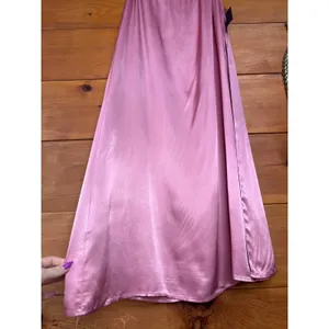 NWT Lulus Extraordinary Presence Pink Satin Strapless Maxi Dress Bridesmaid Sz M thumbnail 5