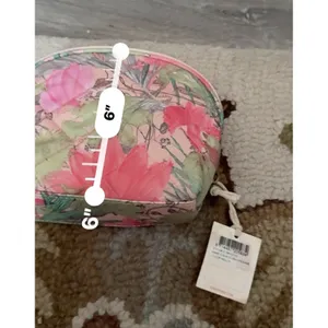 New Y2K Oilily Cosmetic Organizer Toiletry Bag 2 Sizes Pink paisley floral thumbnail 9