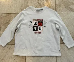 Women's Vintage 1x basic Editions Halloween White sweatshirt thumbnail 1
