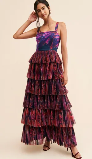 Hutch Anthropologie x Tulle Tiered Dress thumbnail 1