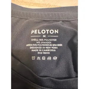 Peloton Black Racerback Tank Top Medium Mesh Back Athletic Workout Shirt‎ thumbnail 2