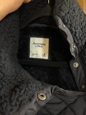 Abercrombie Black Sherpa Fleece Pullover 1/4 Zip thumbnail 2