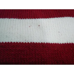 Handmade Hand Knit Pullover Sweater Turtleneck Size Med Crochet Warm Striped Vtg thumbnail 7