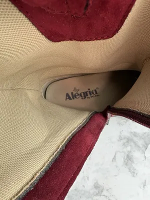 Alegria Kris Boots Womens Size 36/5-5.5 Red Leather Mid Calf Comfort Fall Winter thumbnail 14