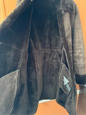 Vintage Marvin Richards Women's Brown Suede Faux Fur Penny Lane Coat Size L thumbnail 5