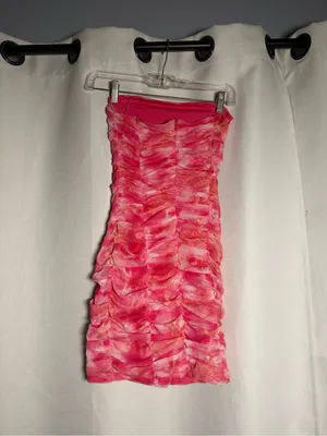 Superdown from REVOLVE Ivanna Mini Pink Tie Dye Strapless Mini Dress Size XS thumbnail 5