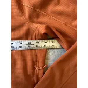 Fjallraven Abisko Lite Fleece Jacket Womens L Orange Full Zip Grid Mid Layer thumbnail 4