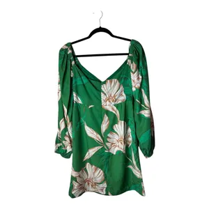 MISA Los Angeles Dress‎ Women Medium Green Cartagena Floral Cutout Nina Mini thumbnail 3