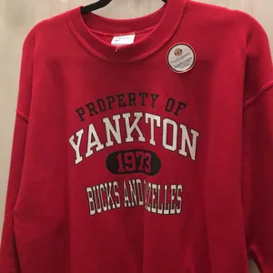 FINAL MARKDOWN Unisex Yankton Sweatshirt (L) Red Size L thumbnail 1