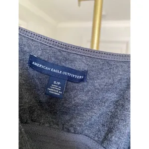 American Eagle Outfitters Camisole Charcoal Gray Spaghetti Strap Cotton Stretchy thumbnail 4