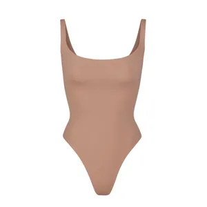 SKIMS FITS EVERYBODY SQUARE (G21) NECK BODYSUIT in Sienna. Size XS NWT thumbnail 3
