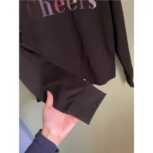 Ted Baker Cheers Embellished Sweatshirt Black Crewneck Pullover Top Size 0 thumbnail 4