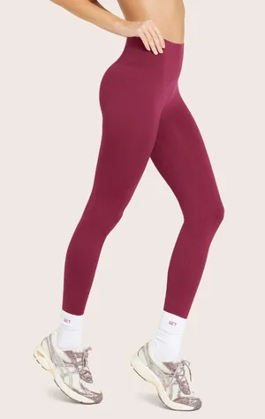 SET Active Sculptflex Power Leggings Wildberry M NWOT High Rise Seamless 7/8 thumbnail 1