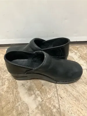 Dansko Professional Black Leather Clogs 7.5 thumbnail 5