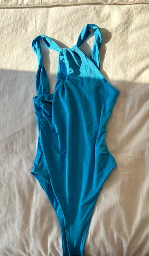 Blue Cut Out Body Suit thumbnail 3