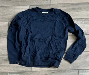 Women's Classic Navy Long Sleeve Top Blue thumbnail 1