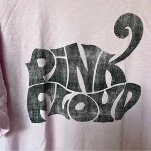 Pink Floyd band tee short sleeve oversized H&M pink graphic tshirt top UO thumbnail 7