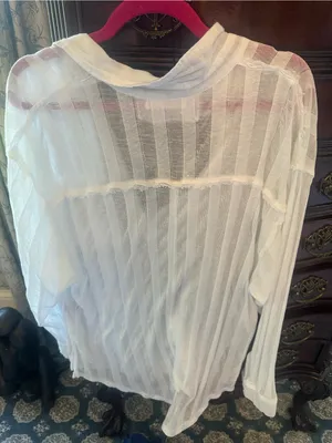 We The Free size Large loose open knit top lightweight breathable $145 thumbnail 8