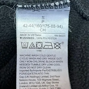 GAP Dark Gray Fleece Sherpa Long Sleeve Hoodie Hooded Sweatshirt Top Size S thumbnail 4