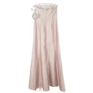 NWT Alfred Sung Strapless Satin A-Line Gown in Cameo Dress D764 Size 4 NEW thumbnail 7
