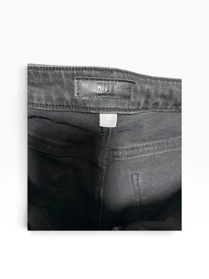 Kut from the Kloth Kelsey High Rise Fab Ab Ankle Flare Jeans Size 8 Black thumbnail 3