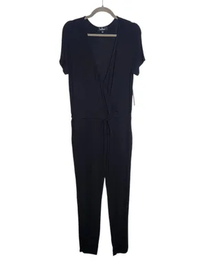 Lulus Black Surplice Jumpsuit Size Large NWT thumbnail 2