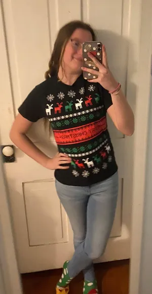 merry Christmas sweater Tshirt thumbnail 1