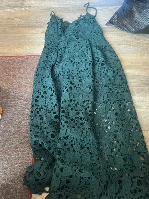 ASTR Green Lace Midi Dress thumbnail 14
