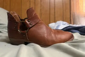 Frye Harness style leather booties  thumbnail 1