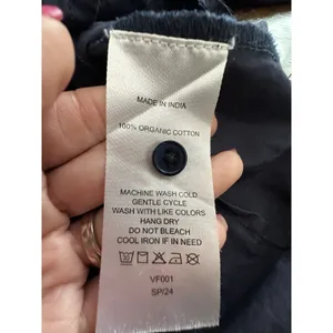 Quince 100% Organic Cotton Poplin Balloon Sleeve Shirt Small Ruched Blue #AAA7-6 thumbnail 6