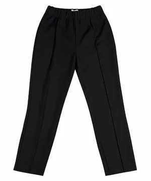 Anthropologie Womens Black Pintuck Tapered Ankle Zip Pull-On Pants small black thumbnail 1
