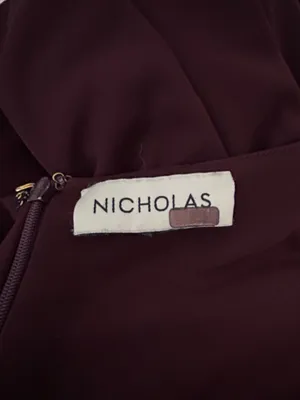 Nicholas Noel Gown Plum Burgundy Red Size 8 thumbnail 8
