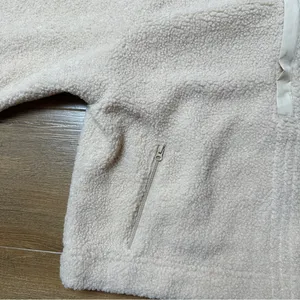 NWT Cozy Quarter Zip in Sand Tan Sherpa Fleece Size XS/S thumbnail 7