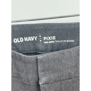 OLD NAVY Pixie Gray Ankle Pants Women Stretchy Cotton Size 6‎ Bin9 thumbnail 2