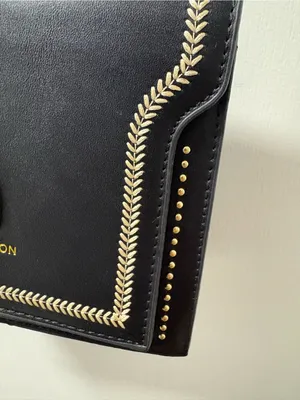 Embroidered metallic bug crossbody Black thumbnail 2
