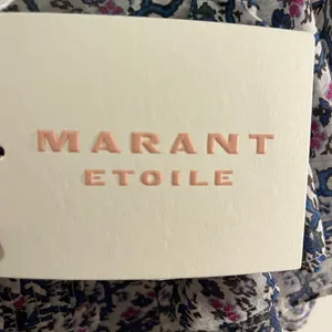 NWT ISABEL MARANT Etoile Madrana Print Flutter Sleeve Blouse Top - Blue White 4 thumbnail 7