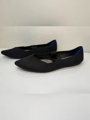 Rothy’s Black Pointed Toe Mary Jane Knit Flats Size 12 thumbnail 3
