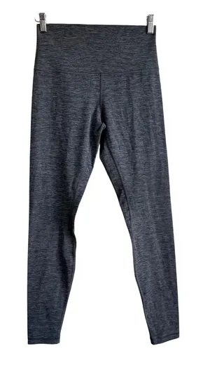 Lululemon full length gray heather compression leggings women's 8 secret‎ pocket thumbnail 1