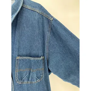Vintage 90s Denim Chore Jacket Women 22 Blue Button Front Adriana Sport Pockets thumbnail 11