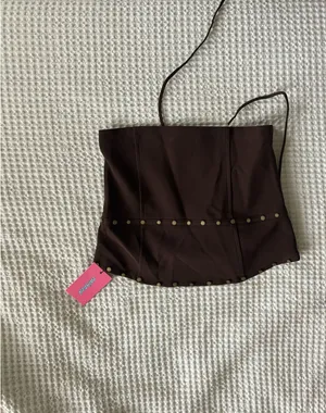 NWT Edikted Darcy Studded Lace Up Corset medium thumbnail 2