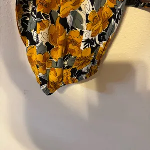 wild fable Mustard Floral Tie-Front Long Sleeve Top thumbnail 5